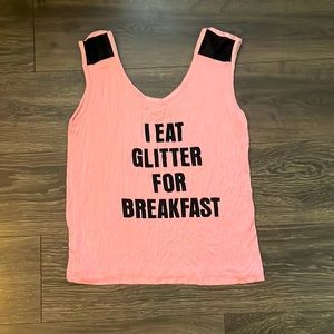 Jennifer Lauren eat glitter for breakfast tank 💕 Medium